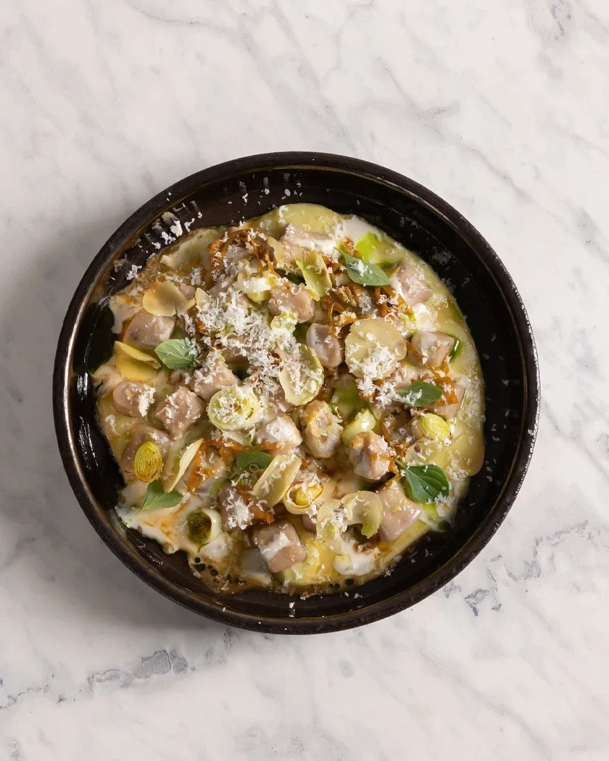 GNOCCHI DI CASTAGNE PORRI E CASTELMAGNO
