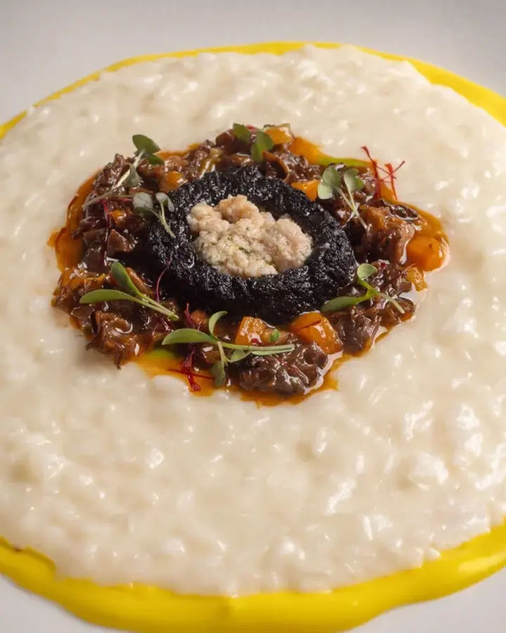 Risotto funghi alla milanese