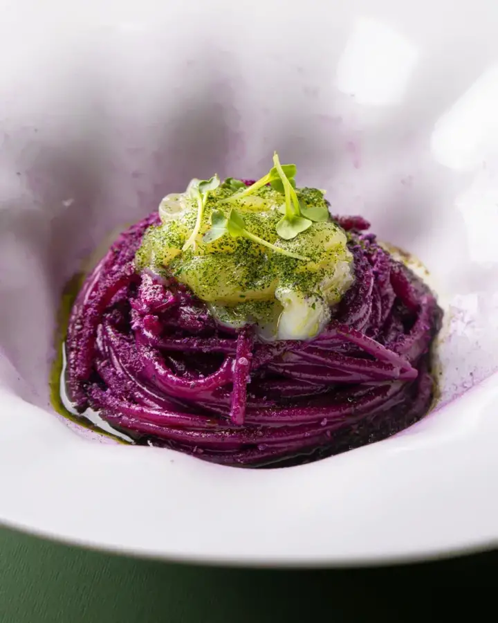 Spaghettoni Viola e Capesante