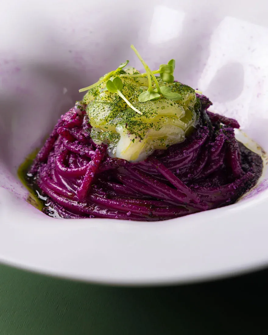 Spaghettoni Viola e Capesante