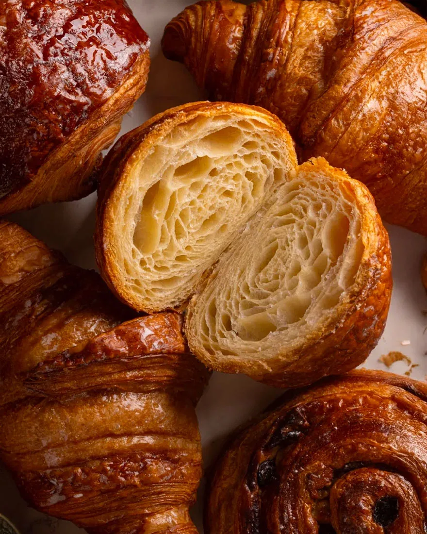 Handcrafted croissants