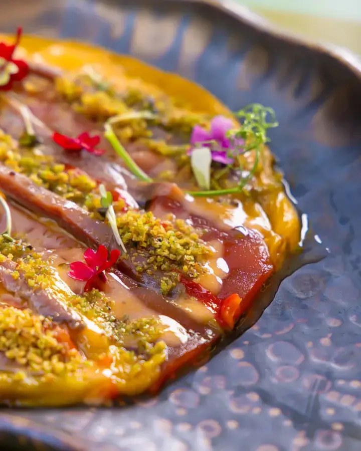 Carpaccio di Peperoni Mangiare Vegano