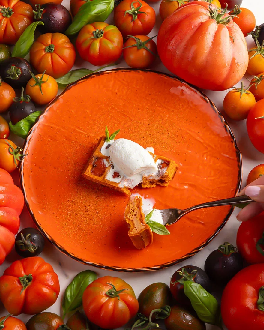 Dolce Waffle al pomodoro