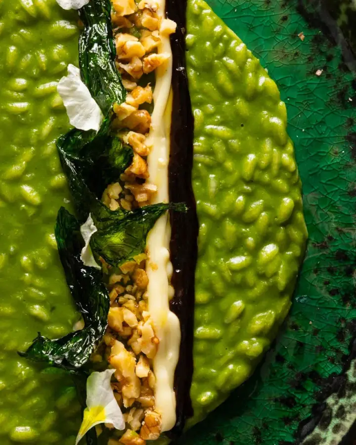 Risotto all’ortica, eleganza selvatica