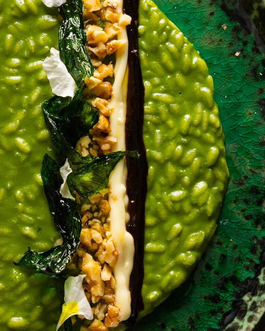 Risotto all’ortica, eleganza selvatica
